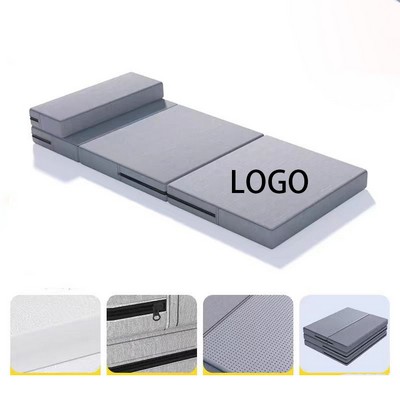 Gray Anti-Slip Foldable Nap Mat with Pearl Cotton Filling