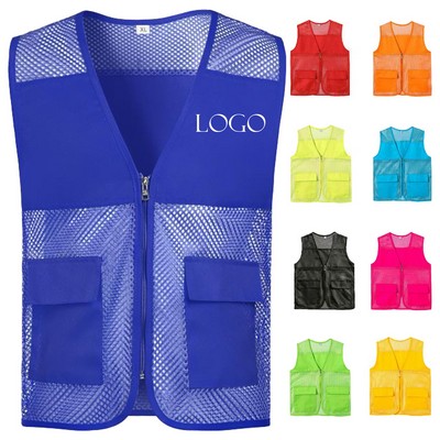 MOQ20 Mesh Vest Summer Volunteer Workwear