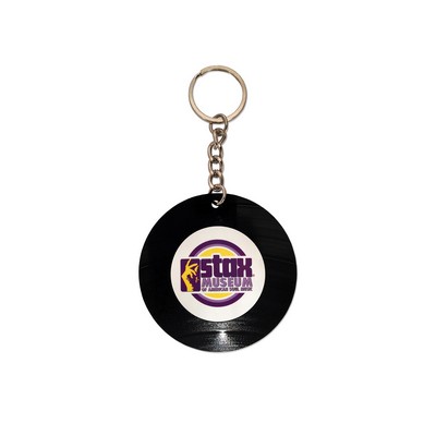 Recycled Vinyl Record Keychain