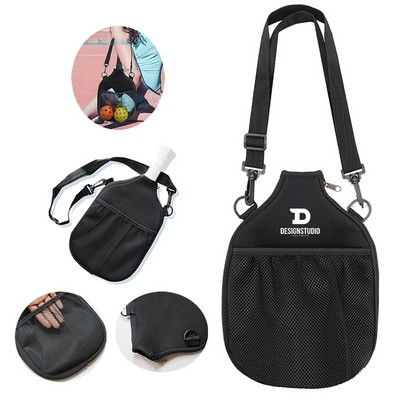 Neoprene Pickleball Paddle Cover Case Personalized Sublimation for Protective Racket With Hook