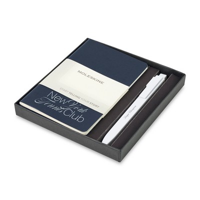 Moleskine® Pocket Cahier and GO Pen Gift Set - Sapphire Blue