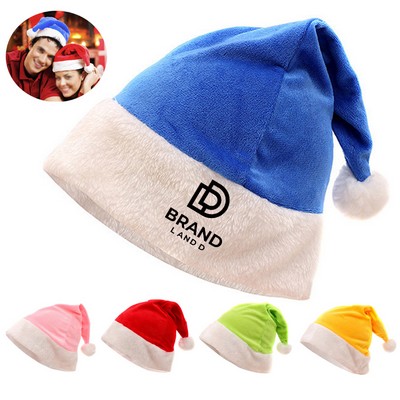 Soft Plush Christmas Santa Hat for Adult
