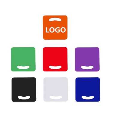 7"x7" Square Plastic Die-Cut Handheld Fan