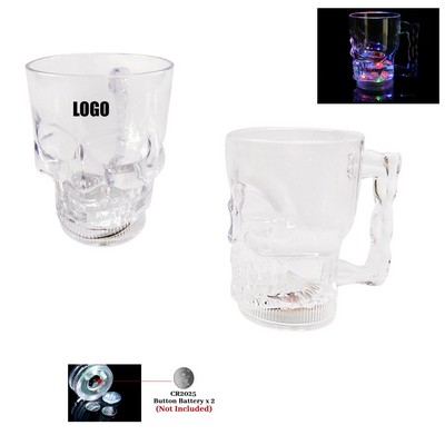 14 oz LED Lighted Skull Cup