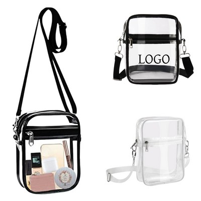 Clear PVC Crossbody Bag