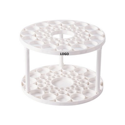 Clear Acrylic Desktop Organizer for Makeup Brushes and Cosmetics Storage