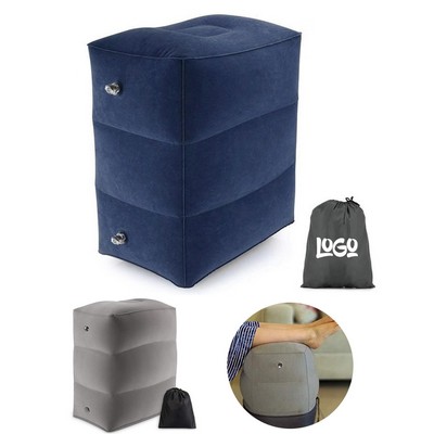 Flocked Inflatable Travel Footrest