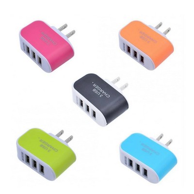 Quick-Portable 3 Port USB Charger