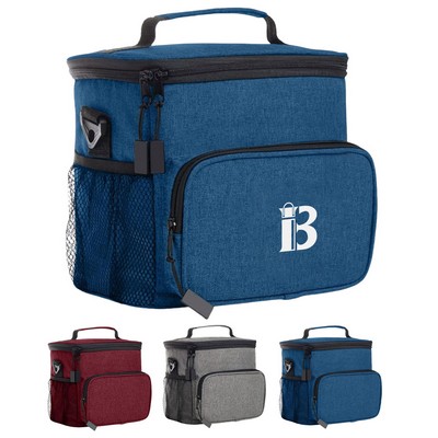 15L Oxford Insulated Cooler Bag w/ Handle for Outdoor Picnic