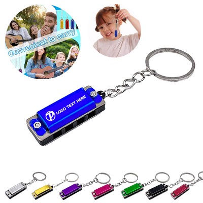 Mini Harmonica Keychain