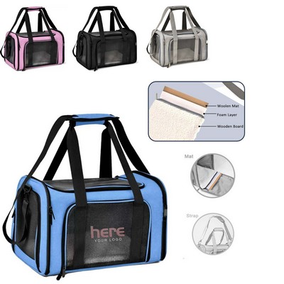 Polyester Collapsible Travel Puppy Carrier Bag