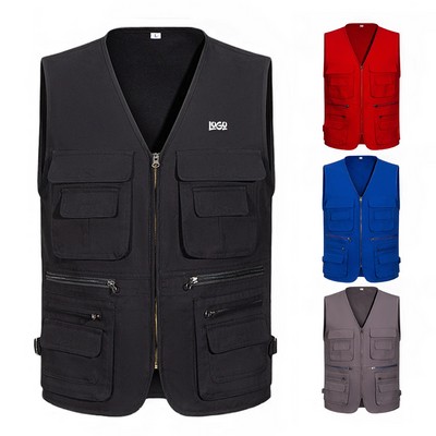 Cotton Multi Pocket Vest