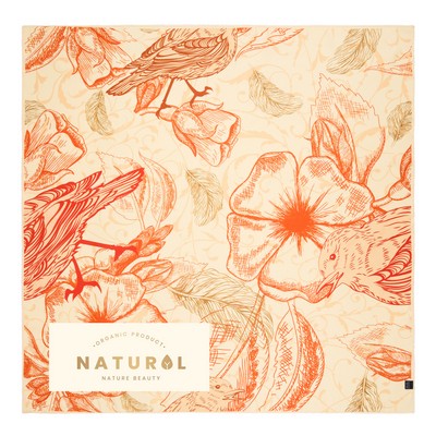 Silk-like Satin Square Bandanna (Machine Washable)