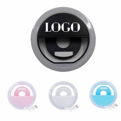 28 LED Bulbs Clip On Rechargeable Selfie Ring Light