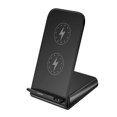 15W Wireless Charger Dock Station Double Receiver Coil Chip