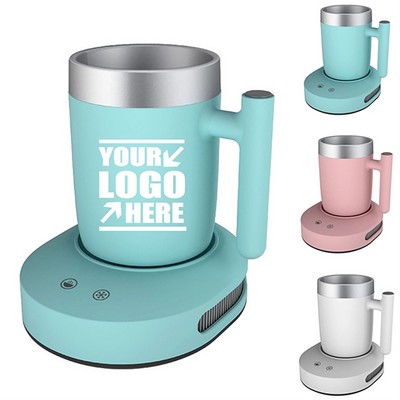 Desktop beverage quick cooling and heating cup, portable dual-use cooling and insulation smart cup.