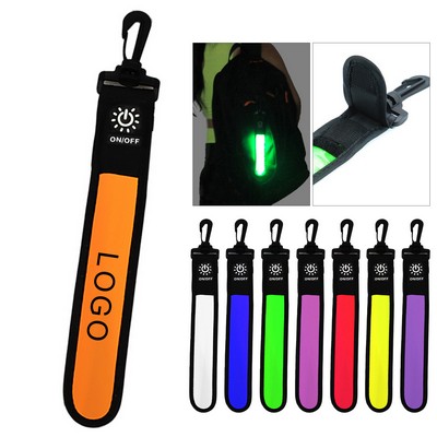 LED Safety Clip Light Adjustable Backpack Strap Hook