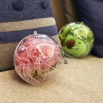 2" Clear Acrylic Fillable Ornaments Ball Transparent DIY Craft Ball