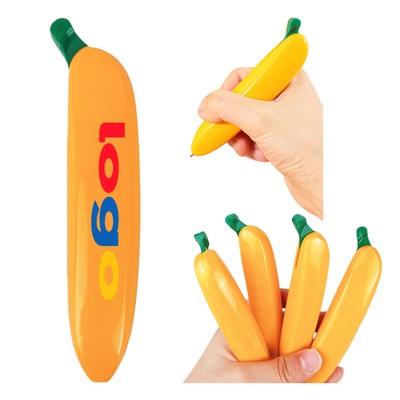 Banana-Style Custom Signature Pen with Plastic Case