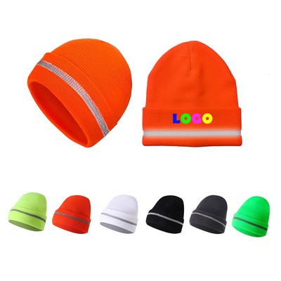 Reflective Warm Knit Beanies