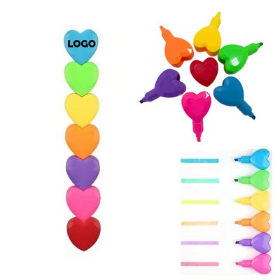 Heart Shaped Highlighter Pen