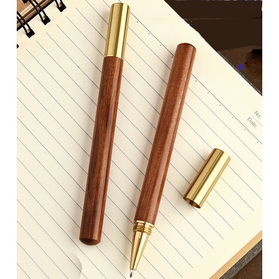 Premium Brass & Wood Signature Pen