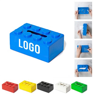 Building Block Plastic Tissue Box