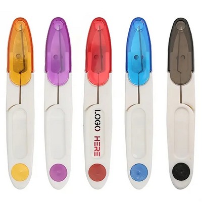 Compact Ergonomic Rounded Blade U-Shaped Safety Scissors