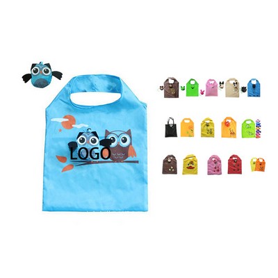 Polyester Foldable Reusable Shopping Tote Bag