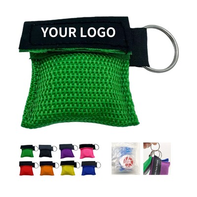 Emergency Rescue Breathing Barrier Mask Keychain