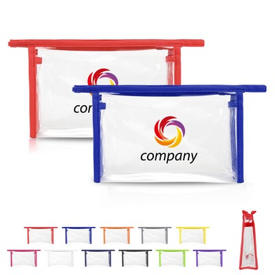 Clear Travel Security Toiletry Pouch (Ocean)