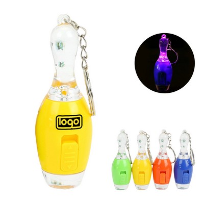 Led Mini Bowling Key Chain