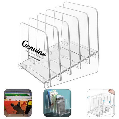 Acrylic Vertical File Rack
