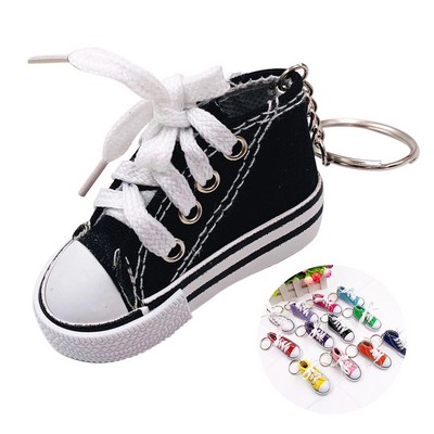 Mini Canvas Shoe Key Chains