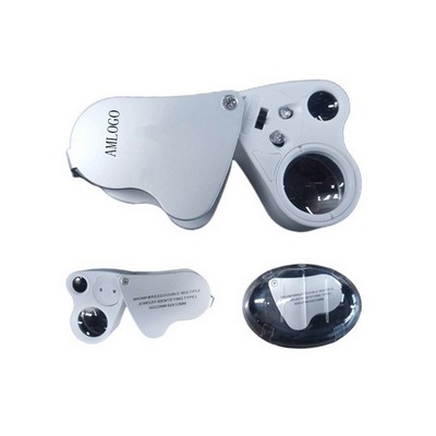 Portable Folding LED Magnifying Glass