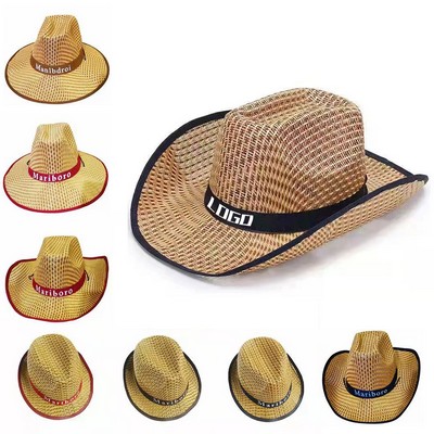 Authentic Western Straw Cowboy Hat