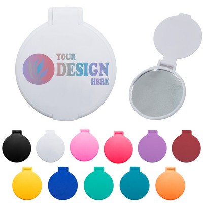 Plastic Foldable Mini Round Mirror