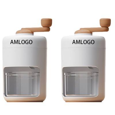 Hand-Crank Ice Crusher with Stainless Steel Blades