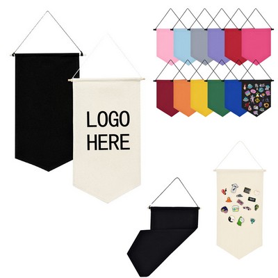 Customizable Canvas Pin & Badge Display Organizer