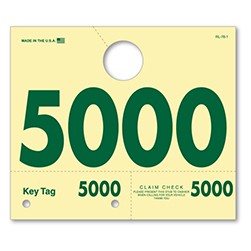 RL-78 3 & 4 Digit Service Dispatch Number Tag 5000-5999