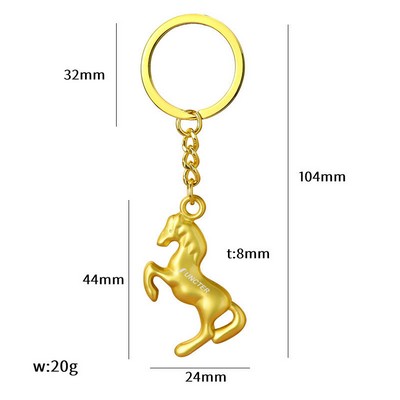 Horse Shaped Keychain