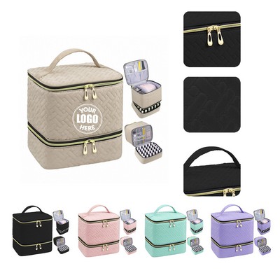 Spacious Makeup and Nail Polish Case