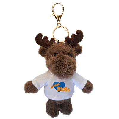 Hug Squad Bag Charm 5.5" Maple Moose