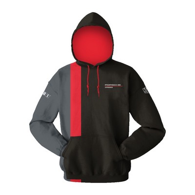 Color Block Cotton/Spandex Pullover Hoodie