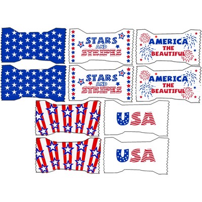 Hard Cinnamon Balls In A "Stars & Stripes" Wrapper