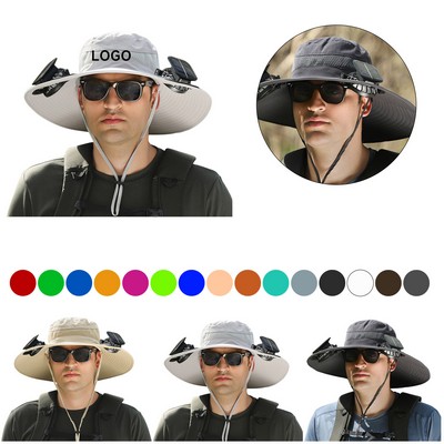 Sun Hat w/2 Solar Fans