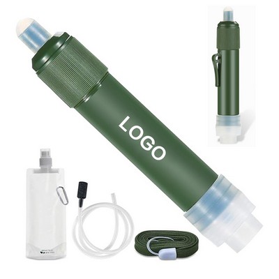 Outdoor Personal Water Filter Straw Mini Water Purifier Survival Gear