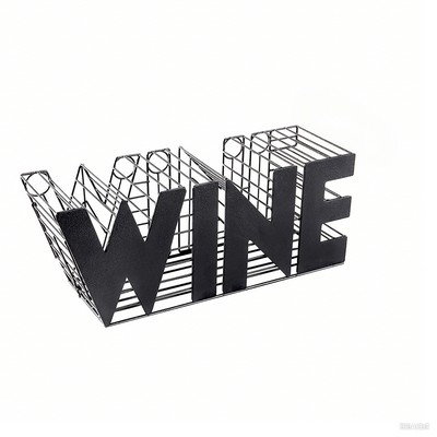 Letter Wine Wire Bottle Stopper Collection Rack