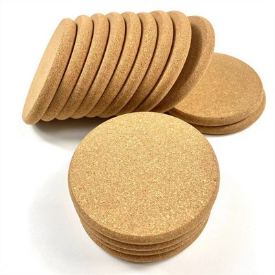 8" Round Cork Trivets 1cm Thick
