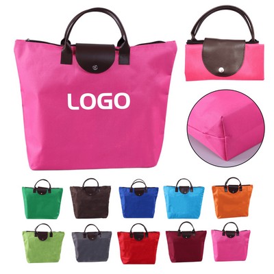 Waterproof Foldable Oxford Cloth Tote Bag With Custom Logo